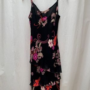 Lily Dress Spaghetti Straps, flowy assemetrical tiers, very flattering. Size L